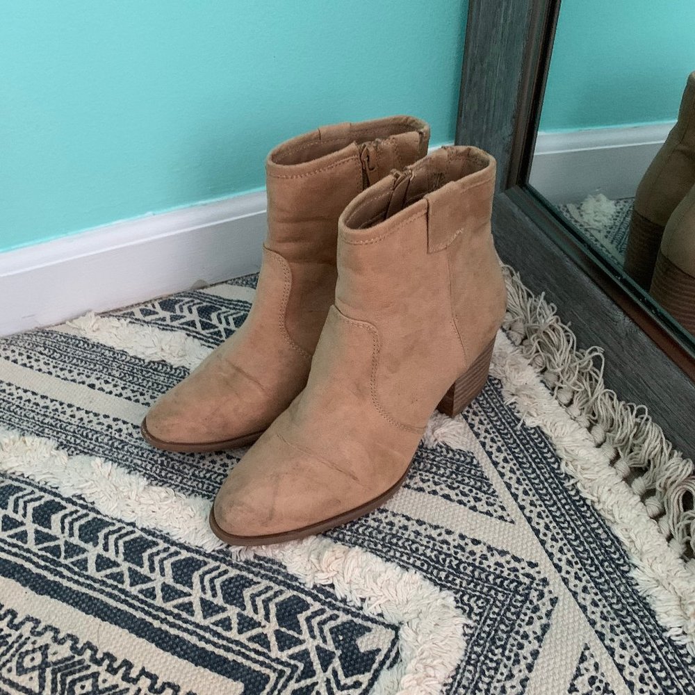 Tan Booties - Picture 2 of 3
